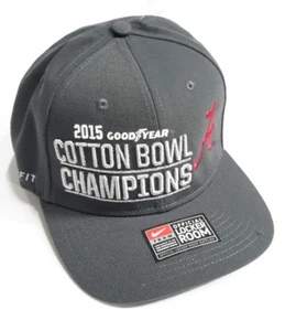 Nike NCAA Alabama 2015 Goodyear Cotton Bowl Champions Gray Hat/Cap Team Official - Picture 1 of 12