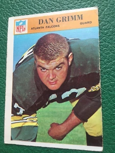 1966 Philadelphia #5 Dan Grimm Atlanta Falcons Rookie Football  (Very NICE CARD) - Picture 1 of 2