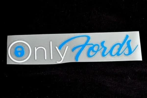 ONLY FORD STICKER DECAL F150 F250 F350 Ranger Lightning Mustang Bronco Owners - Picture 1 of 1
