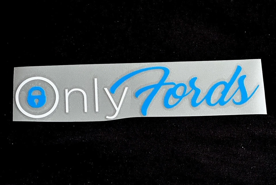 SOLO CALCOMANÍA ADHESIVA FORD F150 F250 F350 Ranger Lightning Mustang Bronco propietarios Foto 1 de 1