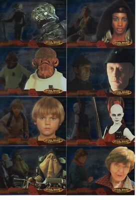 Star Wars Evolution Foil Base Trading Card Set 93 Cards Topps 2001 Set - Image 1 of 4