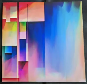 Original Digital Abstract Art 12" x 12" Metallic Photo Print on 1/8" Styrene (4) - Picture 1 of 3