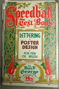 Speedball Text Book 16th Edition Ross George SSPB 1952 as-is See Listing - Imagen 1 de 6