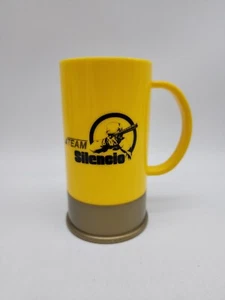 Vintage TEAM SILENCIA Big Shot Schrotflinte Schale GELBGOLD Kunststoff Becher Tasse 6 Zoll groß - Bild 1 von 6