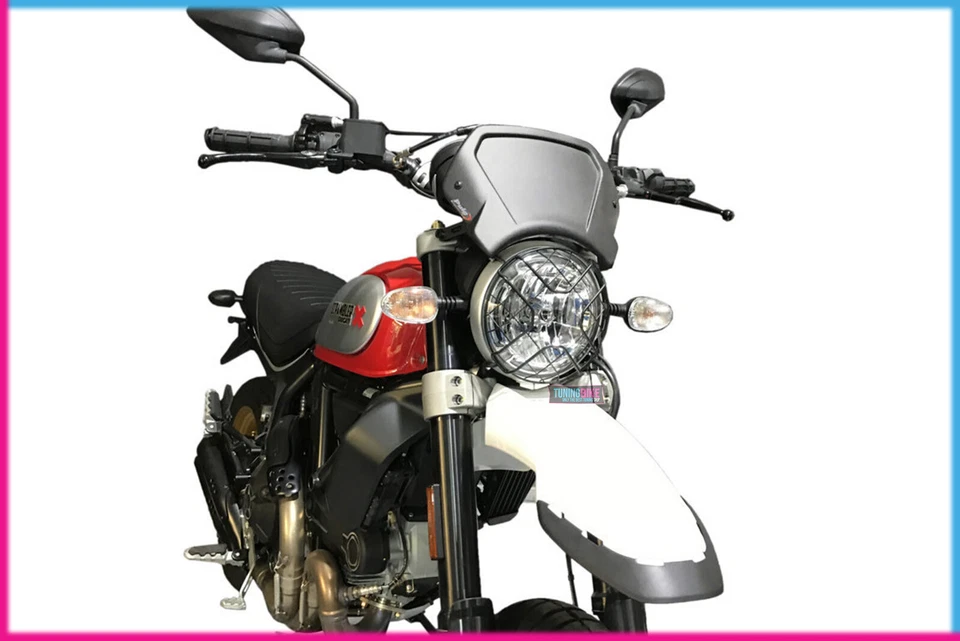 PUIG CARENATURA FRONTALE IN ALLUMINIO PER DUCATI SCRAMBLER DESERT SLED 2019 SILV - Immagine 1 di 1