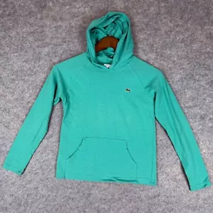 Lacoste Hoodie Long Sleeve Shirt Boys 10 Green Casual Lightweight 140cm - Picture 1 of 11
