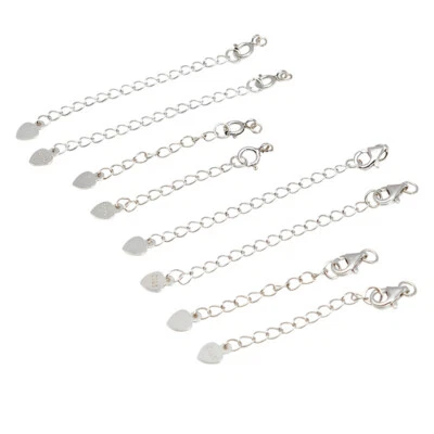 S925 Sterling Silver Extension Chain For DIY Bracelet Necklace Extender 3cm/5cm - Image 1 of 4