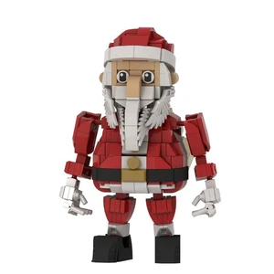 MOC Weihnachtsmann pädagogisch Kinder DIY Baustein Spielzeug Weihnachtsgeschenk - Bild 1 von 7