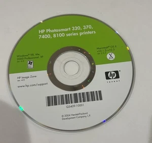 Hp Photosmart 320/370/7400/8100 Series Printers Software Driver CD DVD only - Picture 1 of 1