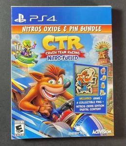 CTR Crash Team Racing Nitro-Fueled [ Nitros Oxide + Pin Bundle ] (PS4) NEW - Picture 1 of 6