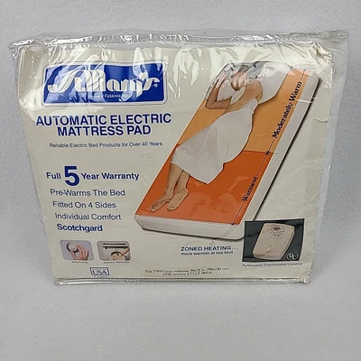 St. Marys Deluxe Automatic Electric Blanket Twin Vintage White Fieldcrest NOS - Image 1 of 4