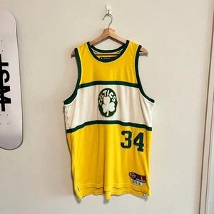 Vintage Boston Celtics Hardwood Classic Terry Cloth Jersey Paul Pierce 2000s L - Bild 1 von 7