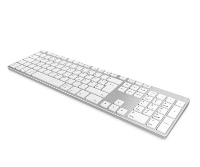 KeySonic KSK-8022BT Bluetooth-Tastatur (DE) Aluminium Gehäuse, Full-Size, Bis zu - Bild 1 von 4