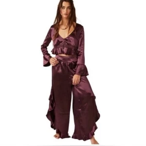 Free People Chasing Love Schlafset / Edelwein Gr. XL - Bild 1 von 6