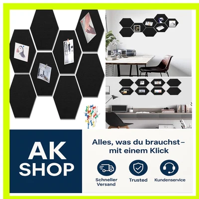 Selbstklebendes Kork-Design | Sechseckige Hängung für Fotos & Notizen - Bild 1 von 4