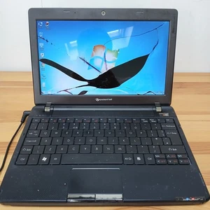 Packard Bell EasyNote Laptop 250GB HDD 2GB RAM DVD Drive Windows 7 Broken Screen - Picture 1 of 10