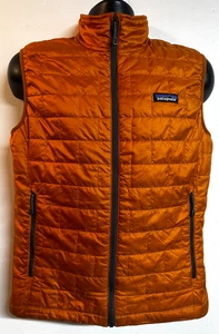 PATAGONIA Sleeveless Vest Jacket Men's SZ: S Orange Salmon - Used - Picture 1 of 16