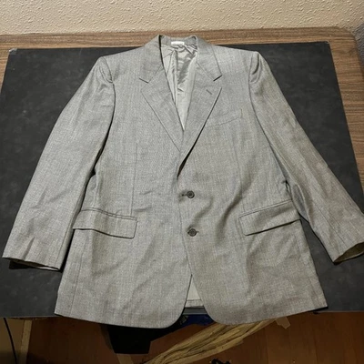 Blazer Brioni Para Hombre 46R Gris Lana Dos Botones Hecho en Italia EU 56R Abrigo Deportivo Foto 1 de 4