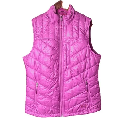 Chaleco para mujer Under Armour mediano púrpura tormenta exterior acolchado esquí invierno bolsillos Foto 1 de 4