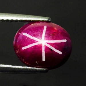8.32 Ct Flashing Round (12 x 12 mm) 100% Natural Mozambique Red Star Ruby Gems - Picture 1 of 7