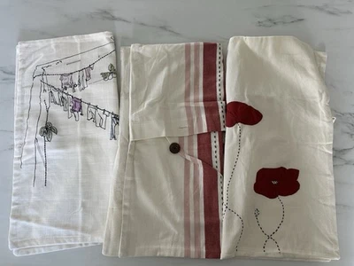 IKEA Cushion Covers Lot Of Three 20x20 VEDMAL SILOMAL LOKALT🌹New Open🩵 - Image 1 of 4