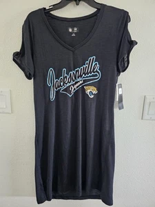 NFL Team Apparel Women's Jacksonville Jaguars Cold Shoulder Shirt NWT Sz L - Picture 1 of 6