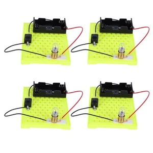 4 Sets Of DIY Circuits Physical Series Light Bulbs Lit Up Line Children's Scienc - Picture 1 of 24