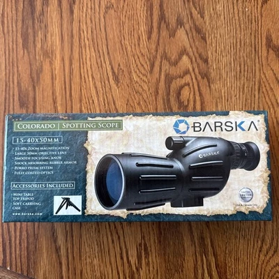 Mira telescópica recta Barska 15-40x 50 mm con estuche para trípode CO11500 Foto 1 de 3