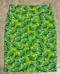 LuLaRoe Cassie Skirt Size L Large Muppets Kermit The Frog NWOT ++ - Picture 1 of 1