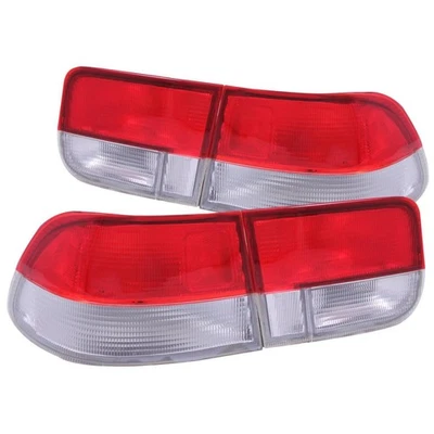 Luz trasera izquierda derecha roja y cromada Anzo 221147 para Honda Civic 1996-2000 Foto 1 de 2
