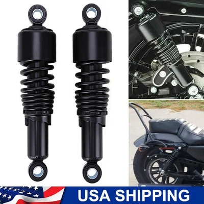 10.5" Motorcycle Rear Shock Absorbers For Harley Touring Road King Electra Glide — 第 1/4 张图片