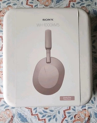 !!! NEW !!! Sony WH-1000XM5 Wireless Noise-Canceling Headphones - Smoky Pink  - Image 1 of 2