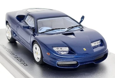 Kess 1/43 Ferrari FX Sultan Of Brunei 1994 Metallic Blue Resin Scale Model Car - Image 1 of 4