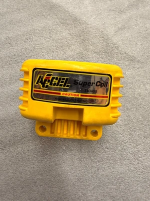 Accel Yellow Single Fire Super Coil Harley Davidson shovelhead, fxr, softail SM3 - Image 1 of 4