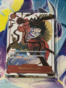 One Piece - 1x Monkey.D.Luffy - Promociones de ganadores del 3er aniversario selladas casi nuevas - Imagen 1 de 2