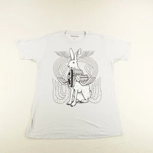 Deus Ex Human Revolution Shirt Mens Medium Gray Video Game Art Exhibit Rabbit D2 - Picture 1 of 8