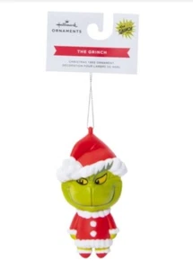 Hallmark Ornament: The Grinch Decoupage, Grinch as Santa 2023 - Picture 1 of 5
