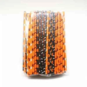 Halloween Paper Straws - 100pcs - Picture 1 of 1