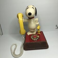 Antique Snoopy Woodstock Rotary Dial Phone Peanuts 1958 -1966 Model No.DMBF 8010