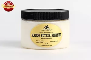 MANGO BUTTER ULTRA REFINED ORGANIC NATURAL 100% PURE RAW FRESH 12 OZ - Picture 1 of 12