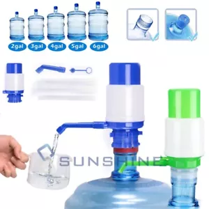 Bomba de mano de 5 y 6 galones para jarra de botella de agua grifo manual para beber grifo camping - Imagen 1 de 29