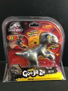 Jurassic World Park Heroes of Goo Jit Zu Raptor Blue BRAND NEW! Stretchable Dino - Picture 1 of 4