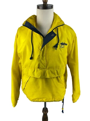 Hooters L  Rawlings Staff Anorak 80s 90s Vtg Nylon Windbreaker Rain Coat Jacket - Image 1 of 4