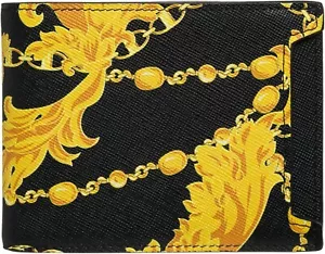 OFERTA VERSACE JEANS COUTURE Cartera Doble Pliegue CADENA RANGO BARROCO-BOCETO Dorado NUEVO - Imagen 1 de 4