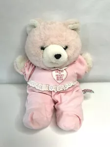 Vintage Chosun Beating Heart to Heart Pink Baby Teddy Bear stuffed animal plush - Picture 1 of 8