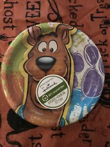 SCOOBY DOO Paint Splatter SMALL PAPER PLATES (8) ~ Birthday Party Supplies Cake