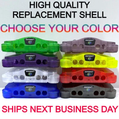 NEW Translucent Clear Console Replacement Case Shell Nintendo 64 N64 *USA SELLER - Image 1 of 2