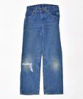Wrangler Boys Straight Jeans 7-8 Years W24 L24 Blue Cotton Se41