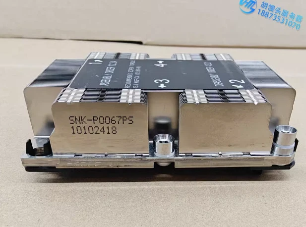 1 pcs Supermicro 1U heatsink SNK-P0067PS Passive X11 Gold LGA3647 pin heatsink - Image 1 of 1