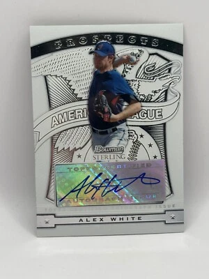 Alex White 2009 Bowman Sterling Prospects Auto #BSP-AW Cleveland Indians - Image 1 of 2